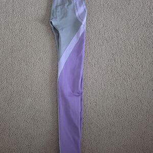 Fabletics Lavender and Gray Leggings